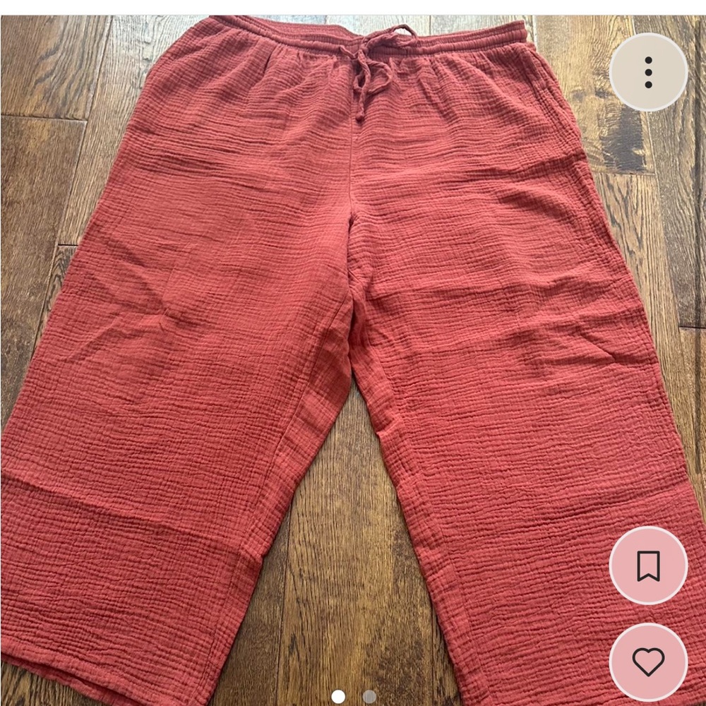 Redish orange chill lounge drawstring pants